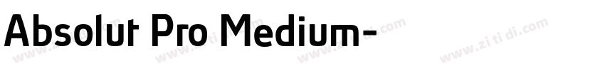 Absolut Pro Medium字体转换